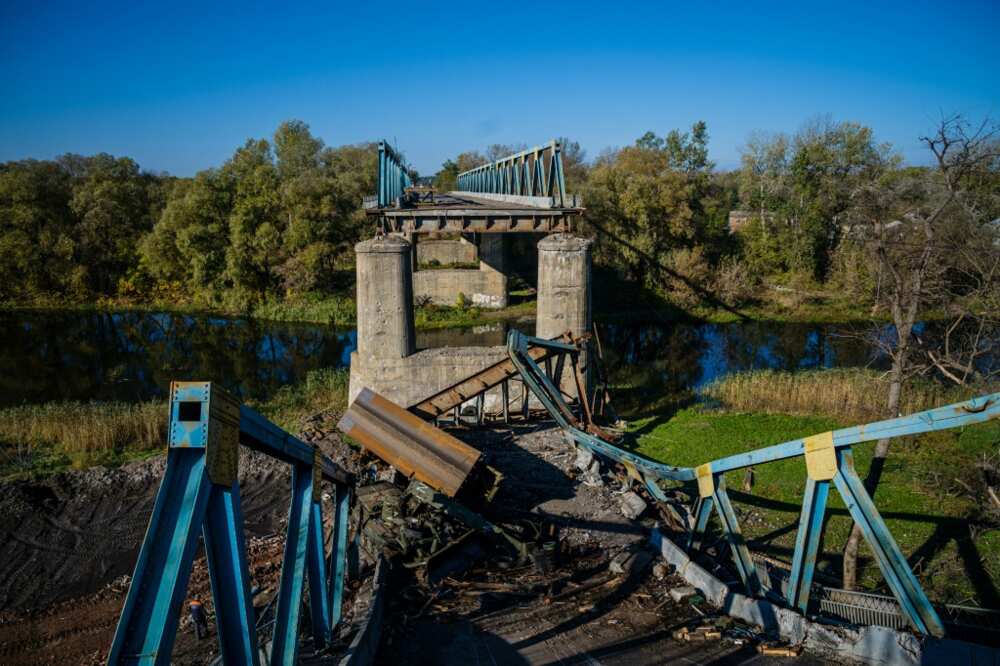 Ukrainian forces have targeted bridges across the river to disrupt supply lines