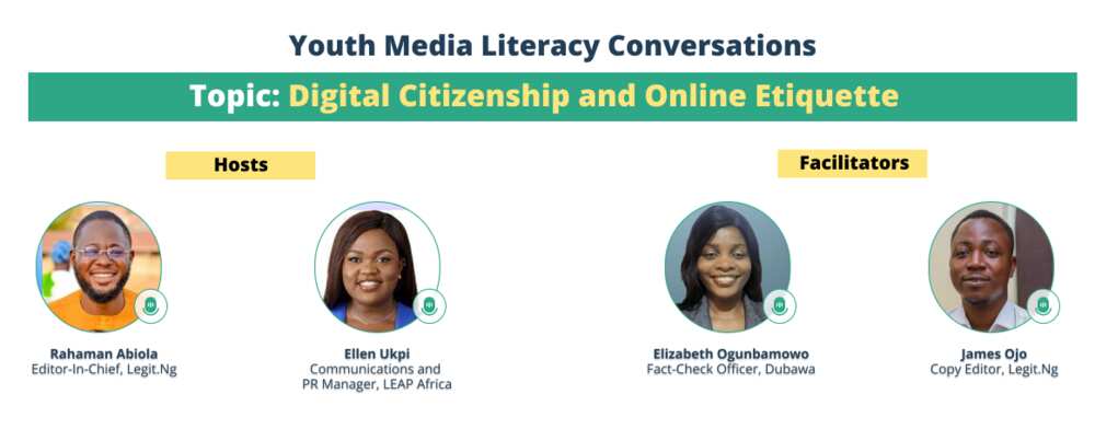 Elizabeth Ogunbamowo, James Ojo, LEAP Africa, Legit.ng, Fact-check, Media Literacy