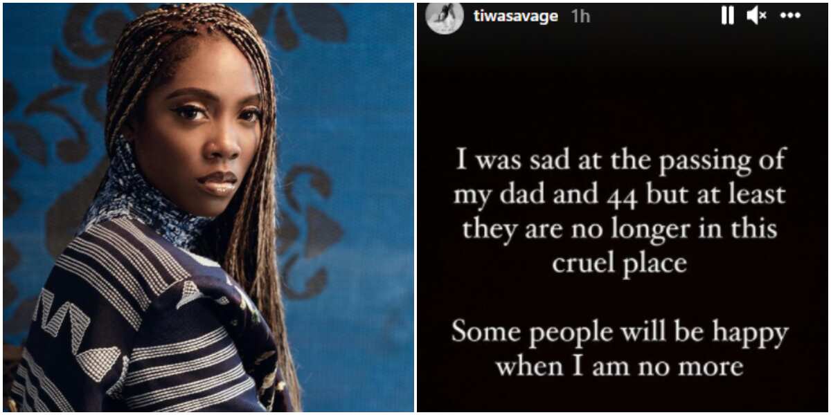 Some people will be happy when I am dead: Tiwa Savage shares troubling post, fans raise concern