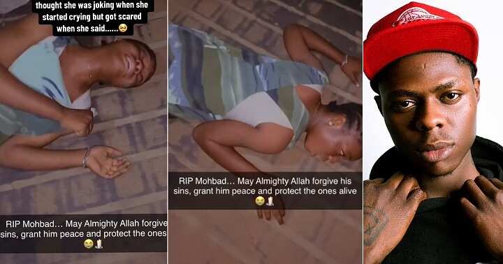 Female fan in tears over Mohbad's death