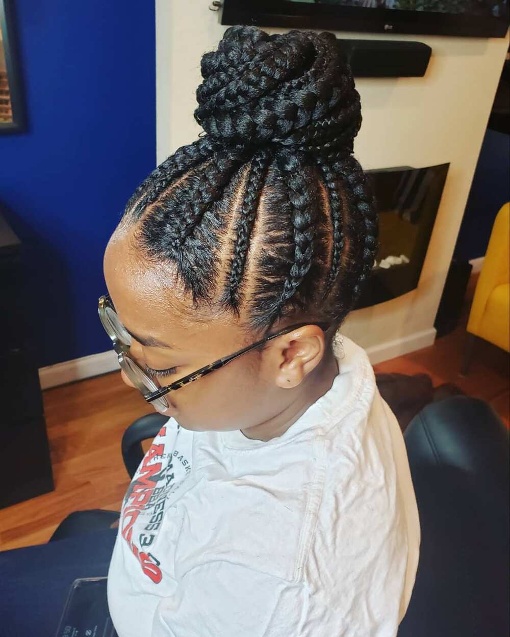 braised cornrow hairstyles