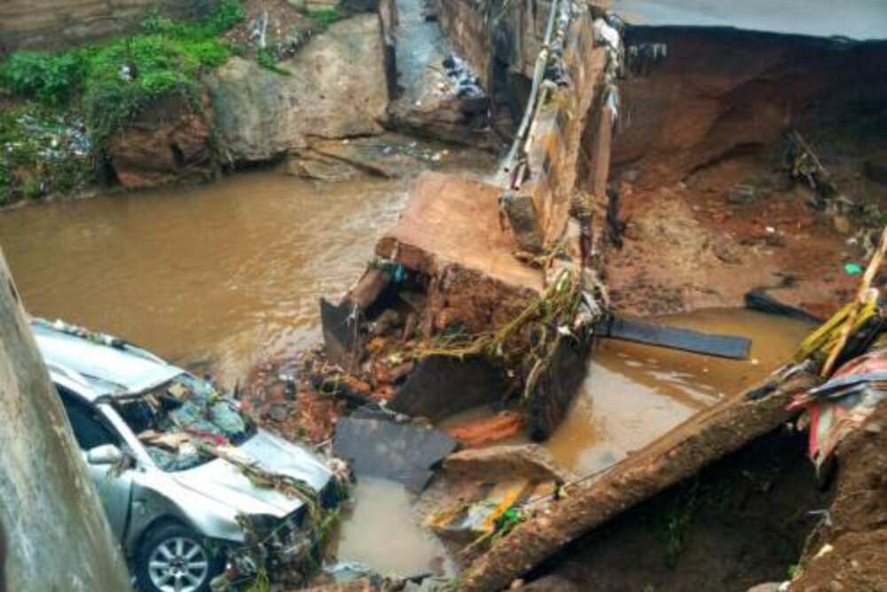 Breaking: Four people die as bridge collapses in Kwara after heavy rainfall