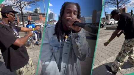 Is he okay? Netizens ask as video of Asake spraying a street rapper dollars in Canada goes viral