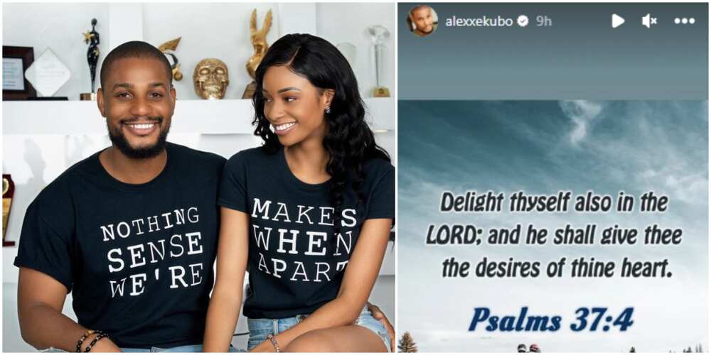 Alexx Ekubo shares bible verse