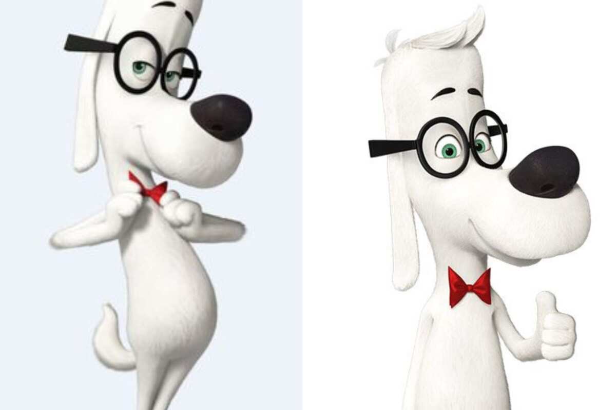 Male cartoon deals characters with glasses