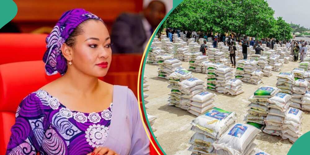 Senator Akpoti distributes palliatives to people of her constituency