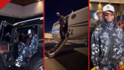 Diamond Platnumz Jets Into Kenya in Style with Heavy Security, Sleeps at Posh Hotel