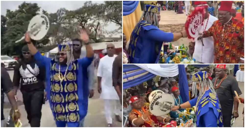 Whitemoney celebrates as he bags new chieftaincy title in Lagos