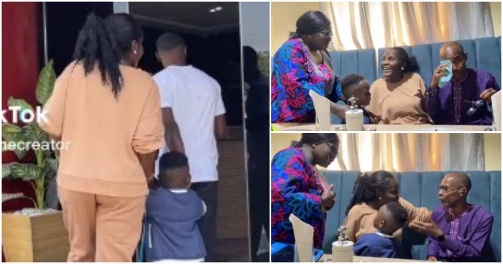 Dad returns from abroad, daughter returns to Nigeria with a child, eight years Dad returns from abroad, daughter returns to Nigeria with a child, eight years