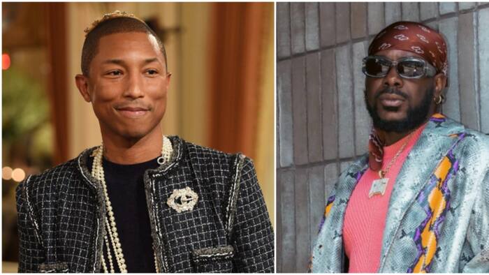 American singer Pharrell Williams lights up the timeline as he praises Adekunle Gold: "You are already that person"