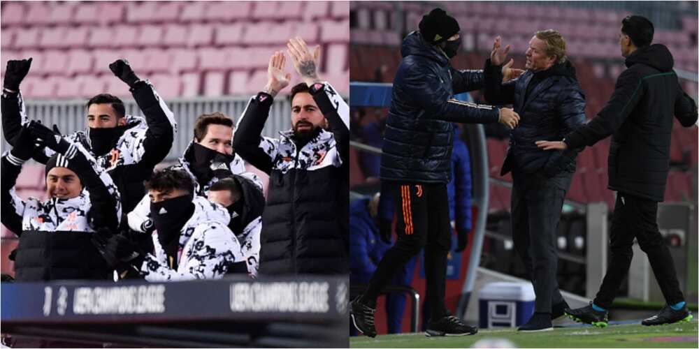 Paul Dybala taunts Koeman after calling for referee to send off Lenglet Paul Dybala taunts Koeman after calling for referee to send off Lenglet