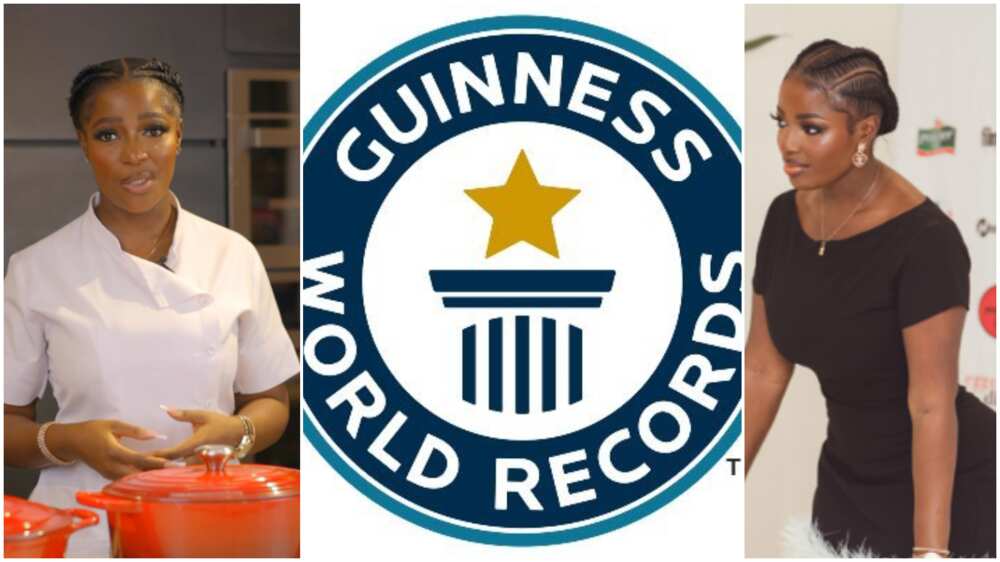 Photos of Hilda Baci and Guinness World Records logo.