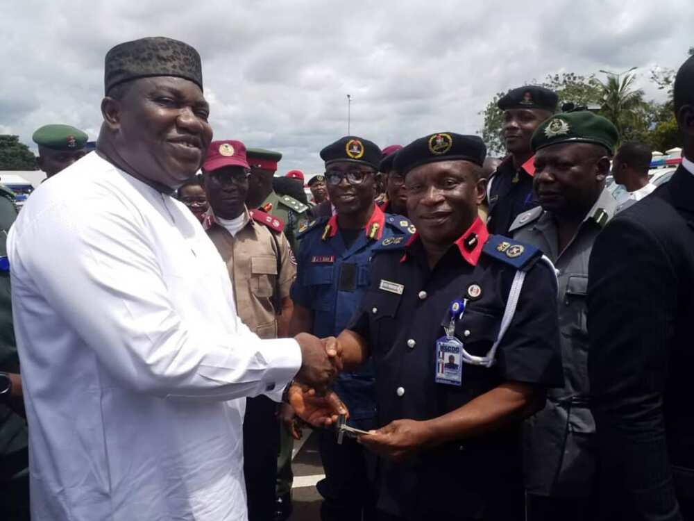 Governor Ugwuanyi donates 29 security vehicles to Army, Civil Defence, others