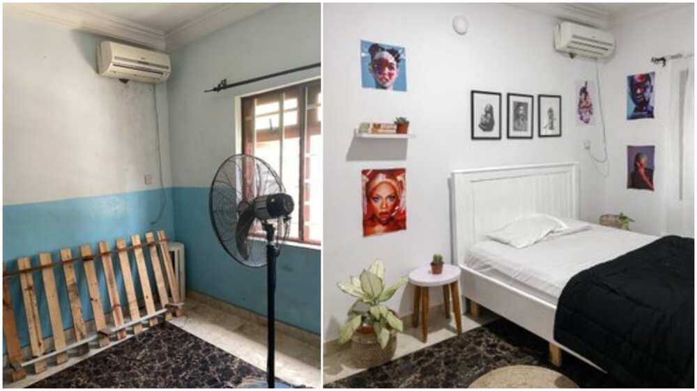 Young man transforms his room into a lovely space with 'little' money, people love it