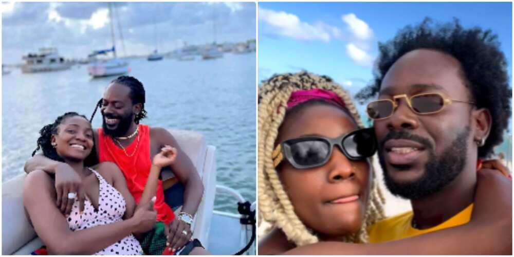 Singer Simi with her husband Adekunle Gold on vacation