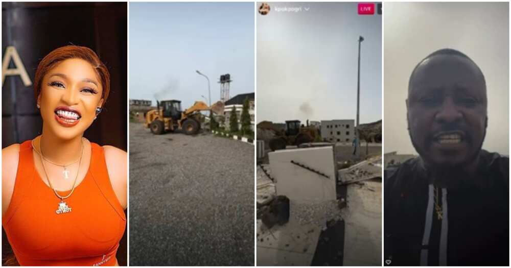 Tonto Dikeh, ex-lover, Kpokpogri, house demolition