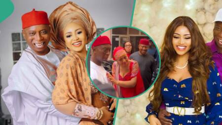Funny clip as Regina Daniels and hubby question persons reasons for greeting them: “For money?”