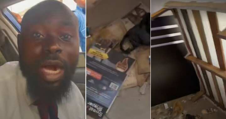 Nigerian man cries out after raising his bed to see what his wife has been hiding underneath