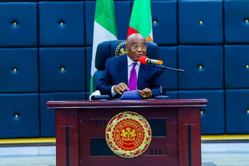 Governor Uzodinma speaking in a press conference