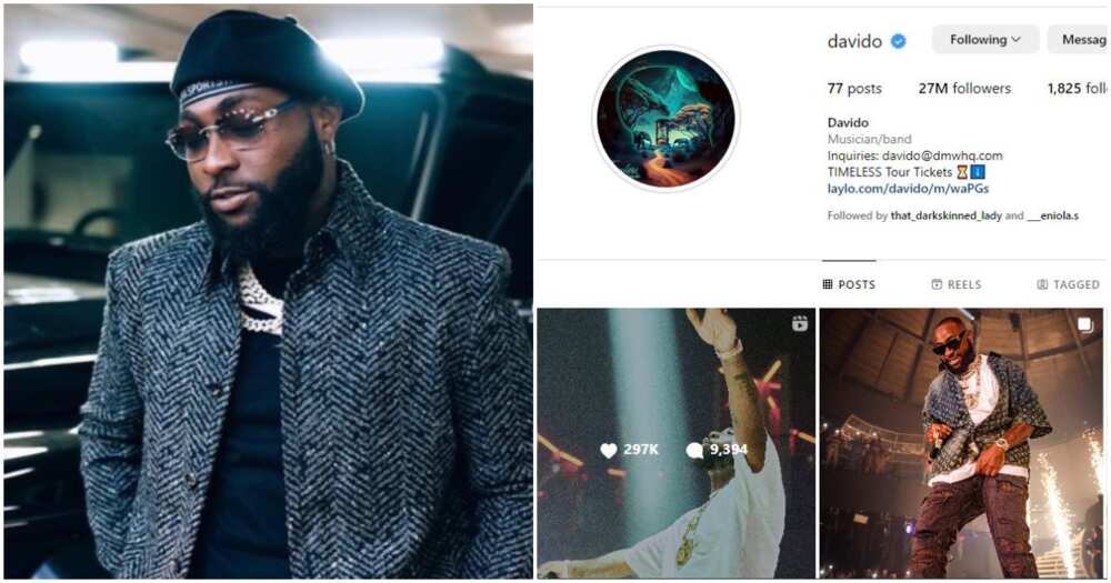 “First to Do It”: Davido Becomes the Most Followed Nigerian on ...