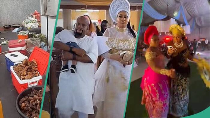 "Marry a rich Igbo man": Newborn baby's dedication becomes talk of town as guests spray wads of cash