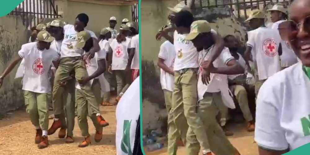 Video trends as male corps member faints in NYSC camp