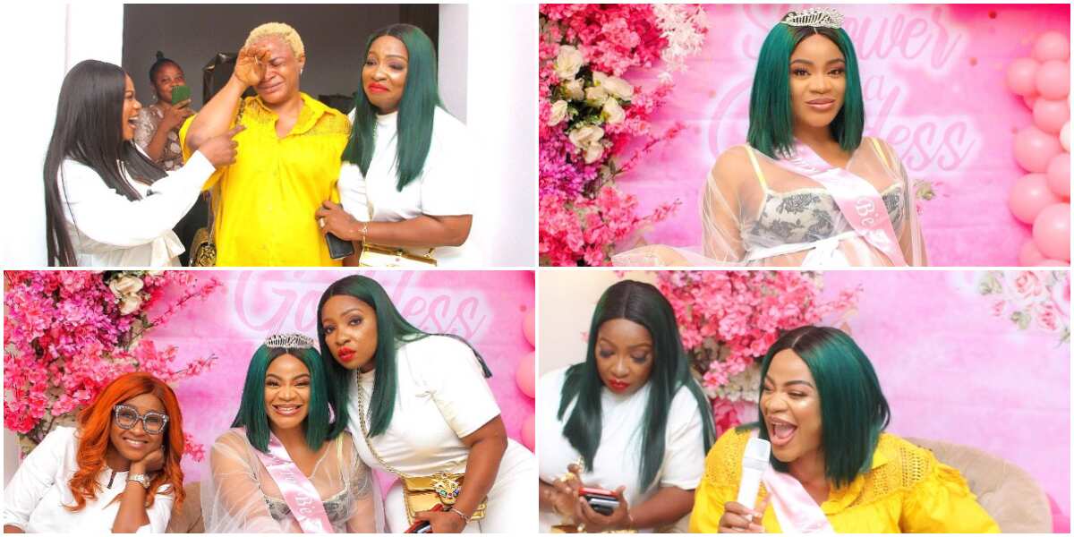 Actress Uche Ogbodo releases official photos from her surprise baby shower, Anita Joseph, others spotted