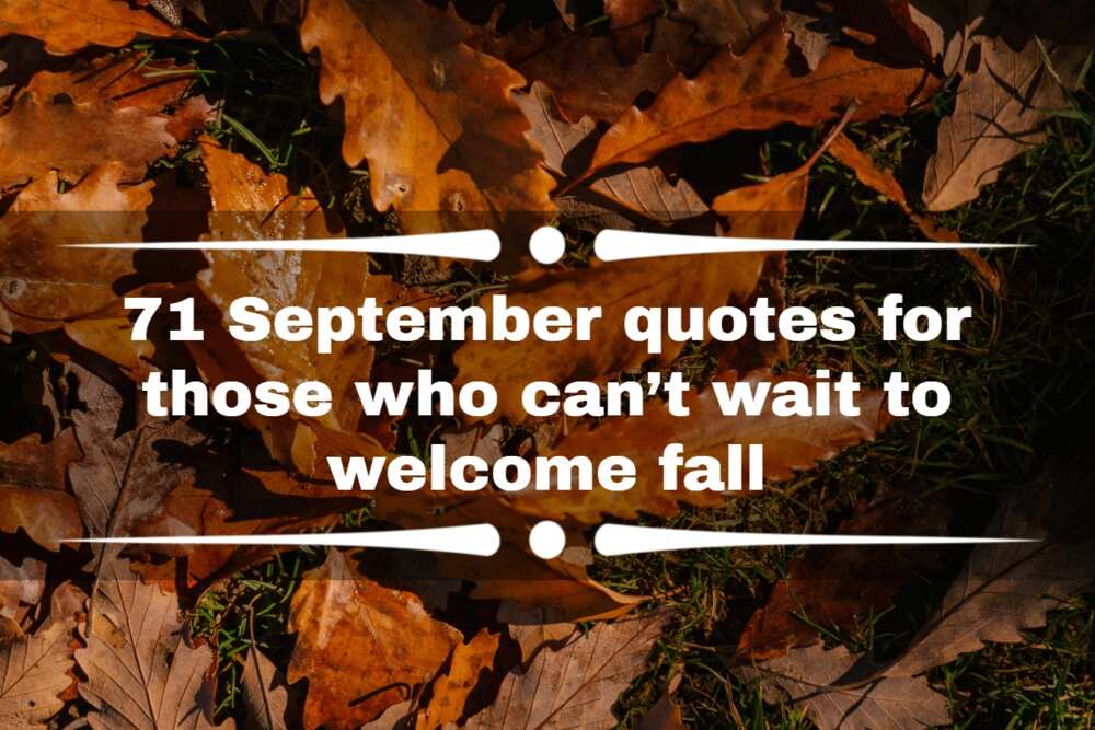 September quotes