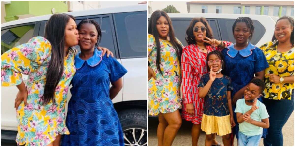 Besties: Despite ill health, actress Kemi Afolabi visits daughter in school, cooks special delicacy