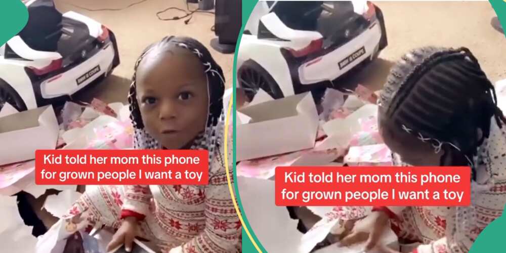 Little girl rejects iphone