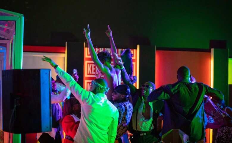 That time they played Laycon's song. Photo source: Africa Magic