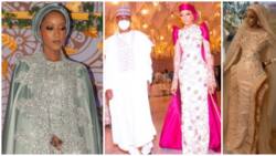 Yusuf Buhari's wedding: Zahra Ado Bayero's looks spelt royalty in all her beautiful bridal outfits