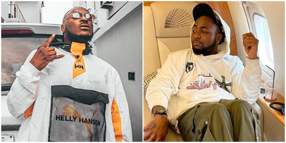 I learn from the best, Singer Peruzzi hails father of 3 Davido as DMW womanizer