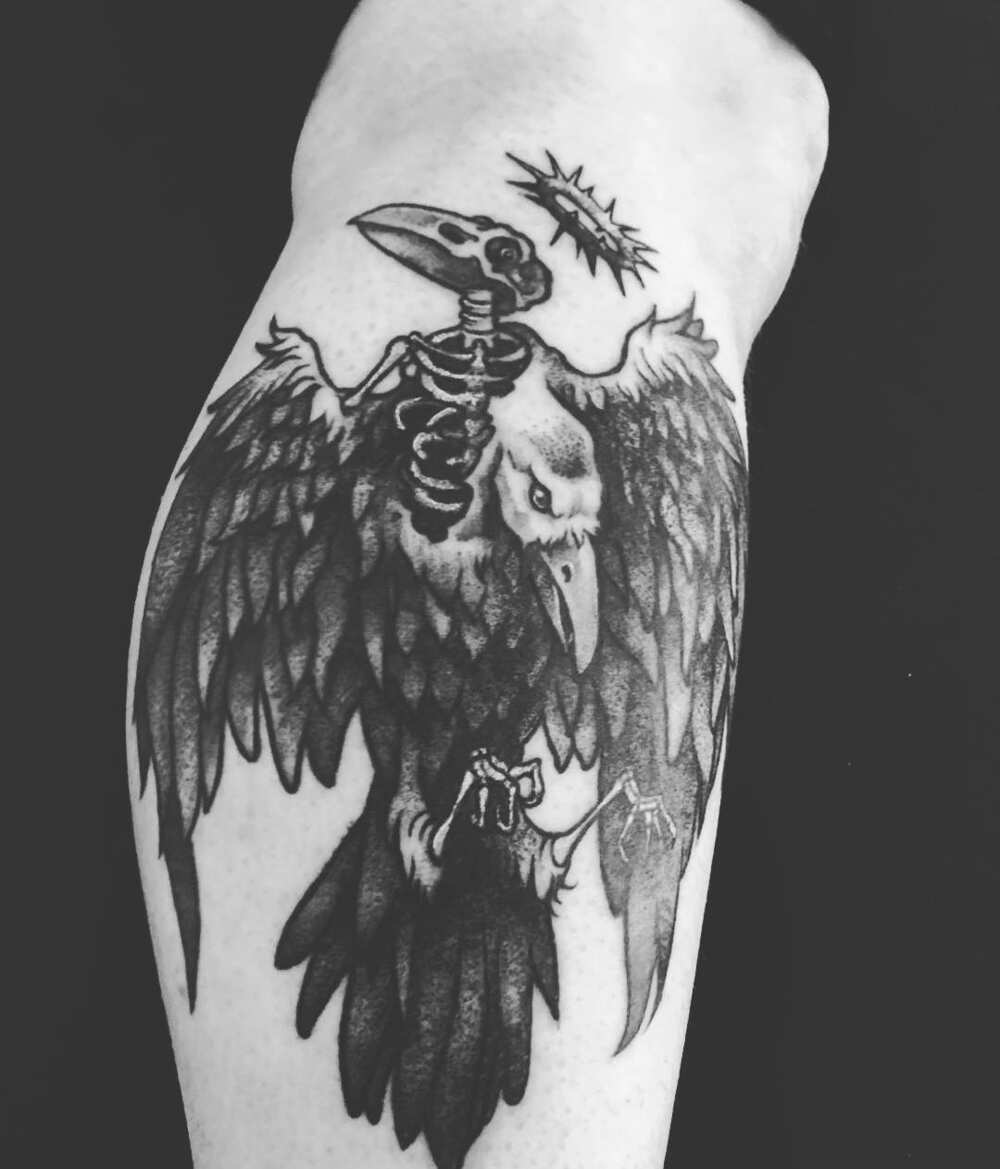 odin raven tattoo