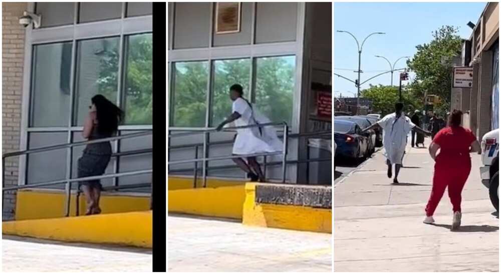 Photos of hospitalized man chasing after his girl who took his phone.