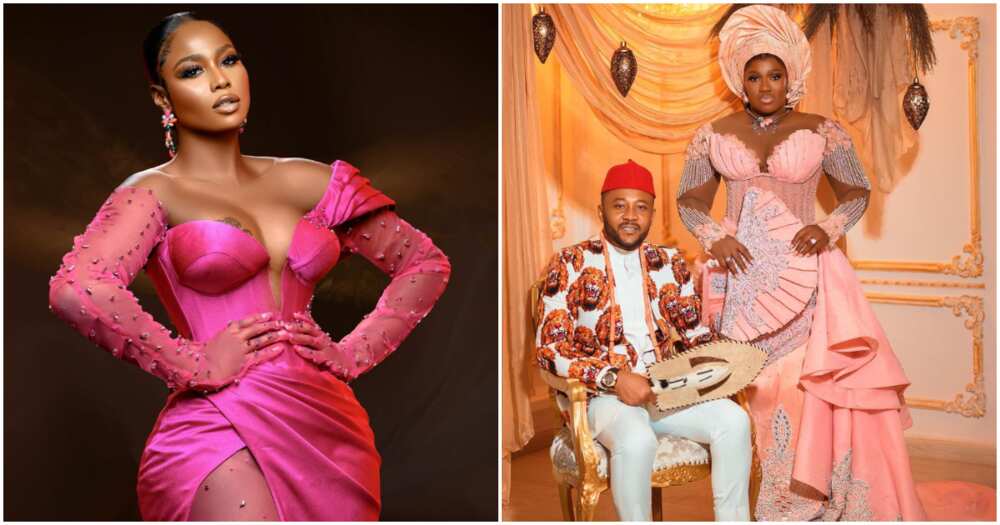 Actress Lilian Afegbai, Real Warri Pikin's marriage asoebi. Actress Lilian Afegbai, Real Warri Pikin's marriage asoebi.
