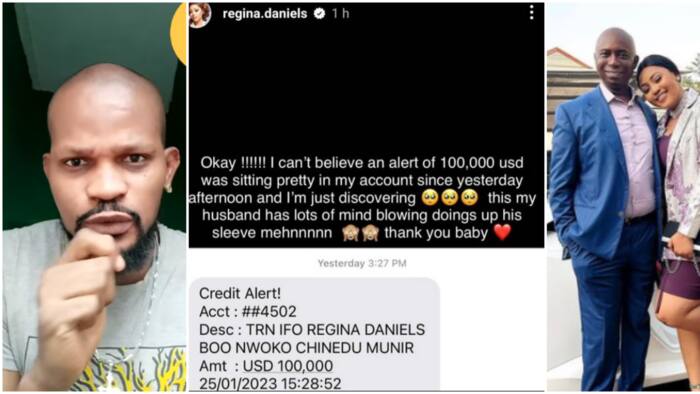“You are taunting Deltans”: Uche Maduagwu slams Regina Daniels for flaunting $100k from hubby during election