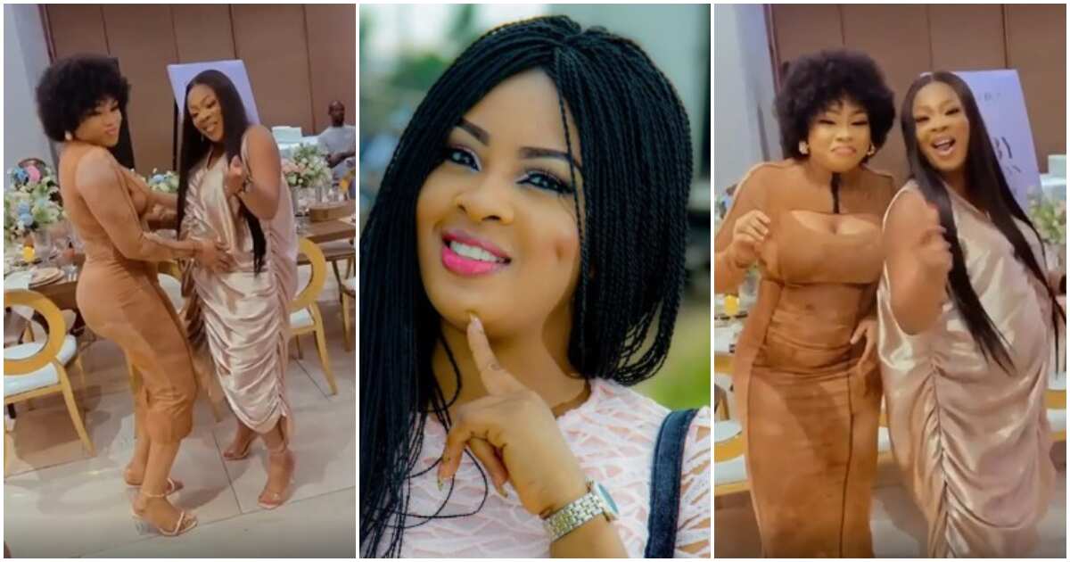 Lovely video of 9 months old pregnant Bidemi Kosoko showing some serious dance moves with Regina Chukwu