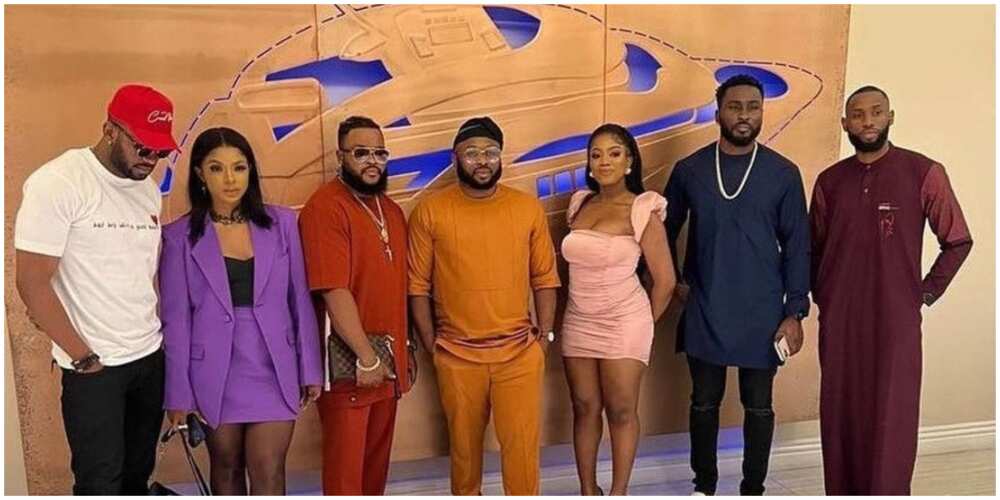 Tonto Dikeh's ex-hubby Olakunle Churchill hosts BBNaija's final 6 to lavish dinner