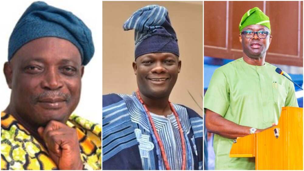 Seyi Makinde/Teslim Folarin/Rashidi Ladoja/2023 Election/Oyo State/APC/PDP/Ademola Adeleke Seyi Makinde/Teslim Folarin/Rashidi Ladoja/2023 Election/Oyo State/APC/PDP/Ademola Adeleke