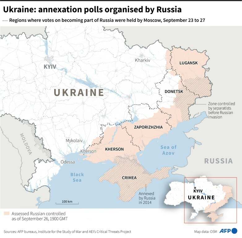 Ukraine: annexation polls organised by Russia