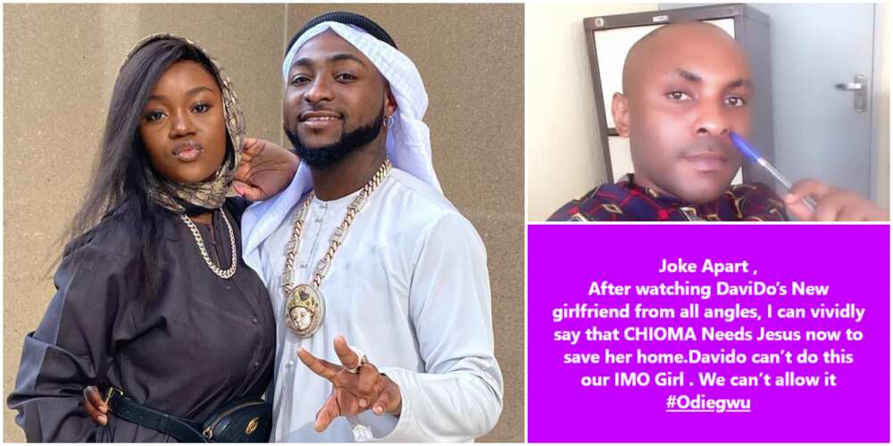 Chioma needs Jesus to save her home, concerned man wades into Davido's relationship drama