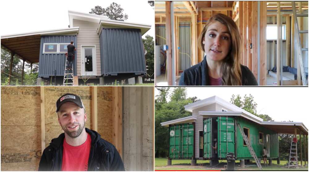 Man teams up with wife to build shipping container home