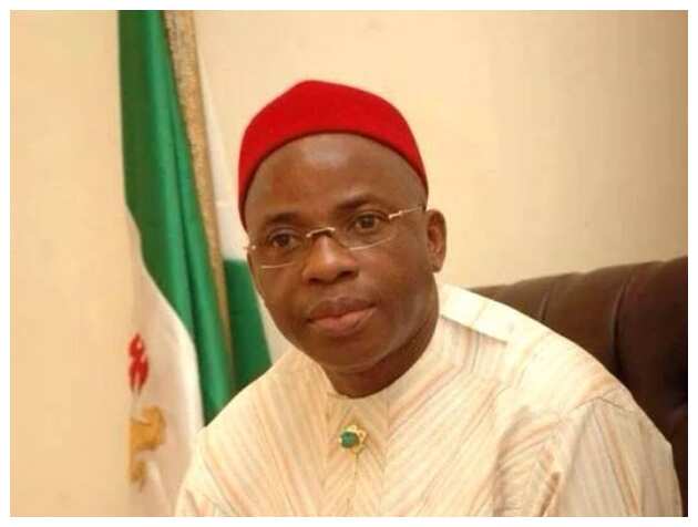 Ikedi Ohakim in his office while he was a governor