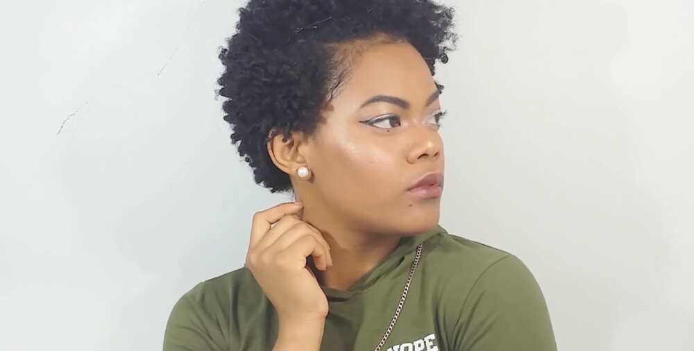 How to style short natural hair after washing