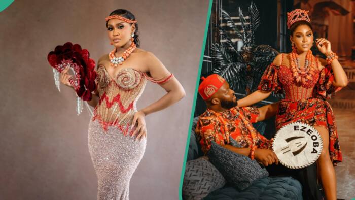 "You came prepared: Actress Deby Oscar slays in 5 gorgeous attire for traditional wedding, fans gush