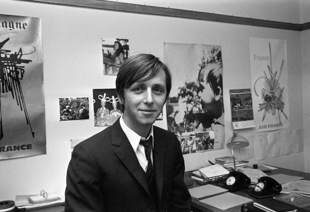 Portrait de Bernard Golay 
Photo : Jean Pierre Loth / INA via Getty Images