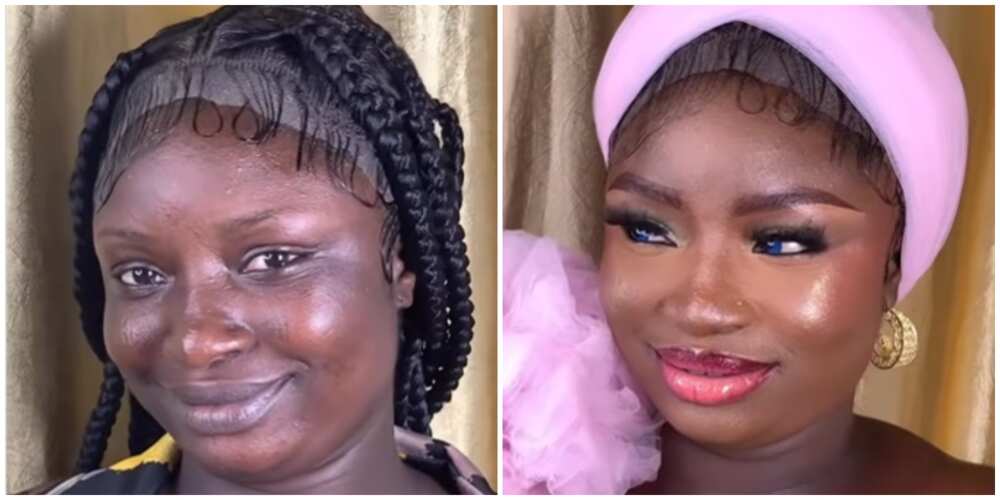 Makeup transformation