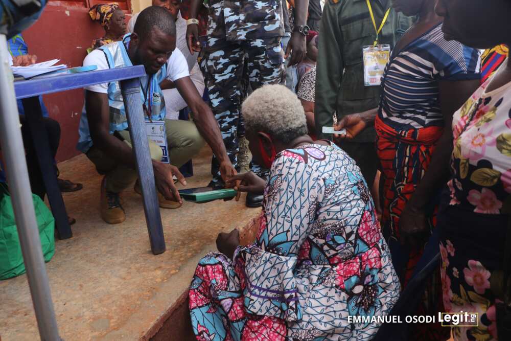 Anambra Decides: 70-year-old physically-challenged pensioner Catherine Egbuche votes