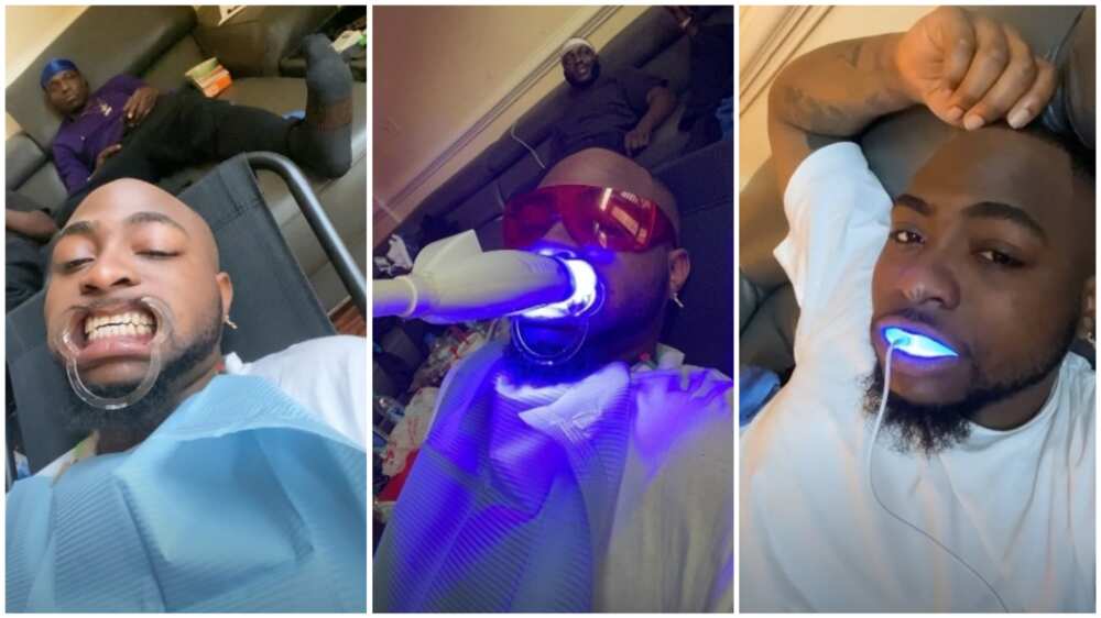 Davido visits the dentist to have a brighter set of teeth ...